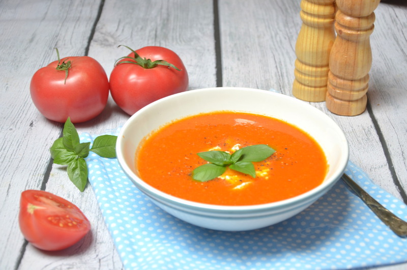 Zupa krem z pieczonych pomidorów, zupa krem pomidorowa